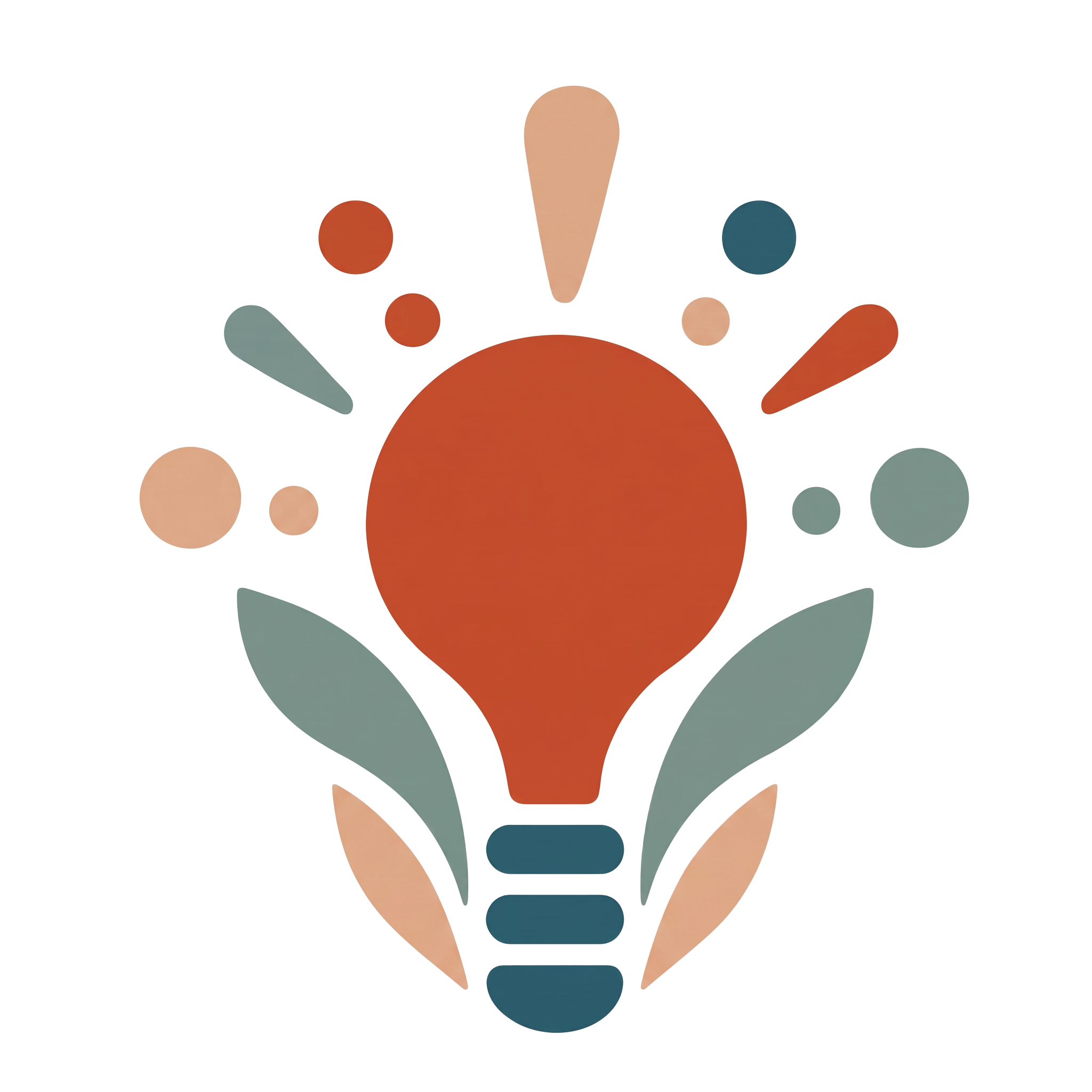 Light bulb and ideas illustration